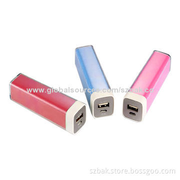 Cheap Lipstick Style Lithium-ion Battery 2,200mAh Power Banks for Promotional